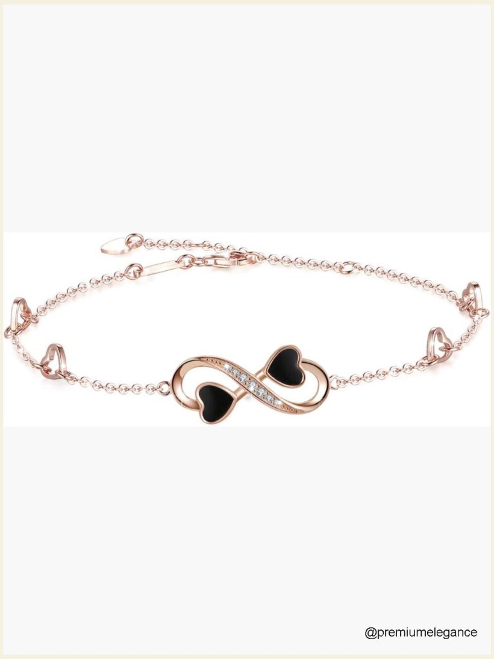 Sterling Silver Adjustable Infinity Ankle Bracelet 925 Charm Anklet